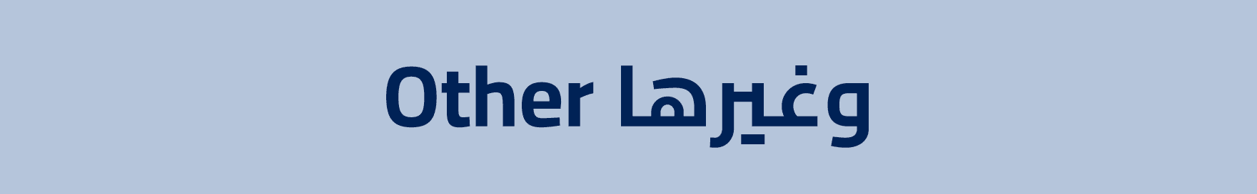 Other وغيرها